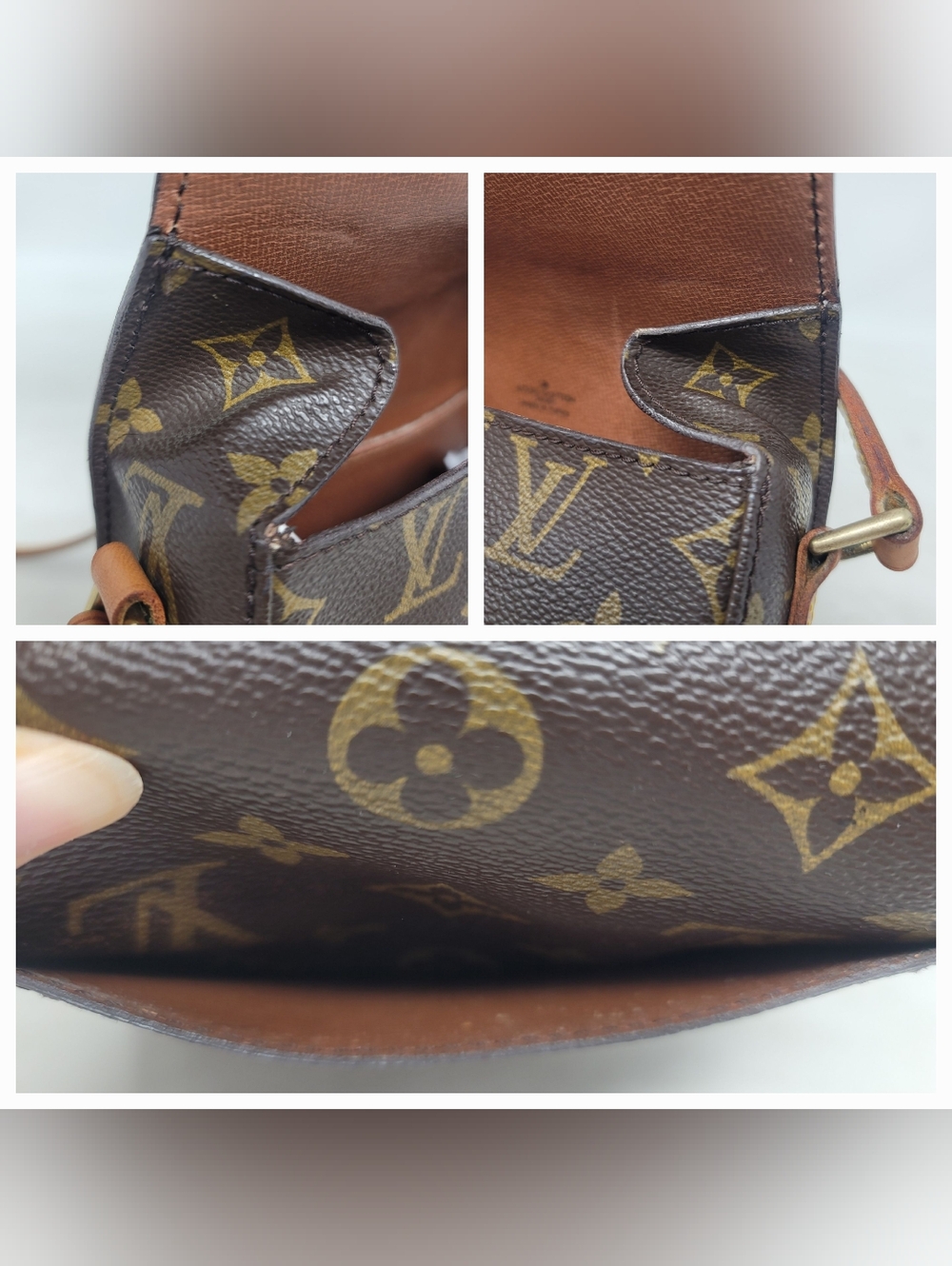 Louis Vuitton Saint Cloud PM Monogram Leather Crossbody Hand Bag Authentic - Picture 11 of 15